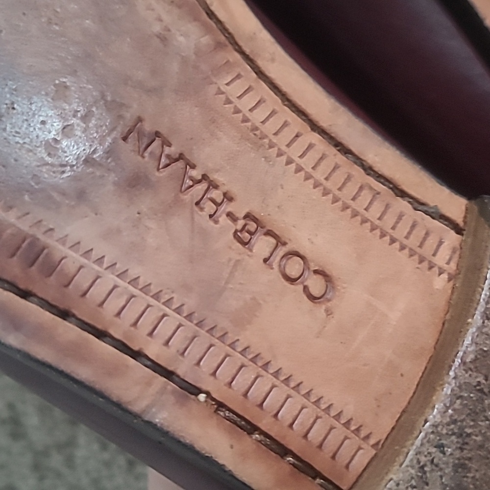 GUC Cole Haan Deep Burgundy Leather Penny Loafers Men 11.5D - Picture 6 of 9